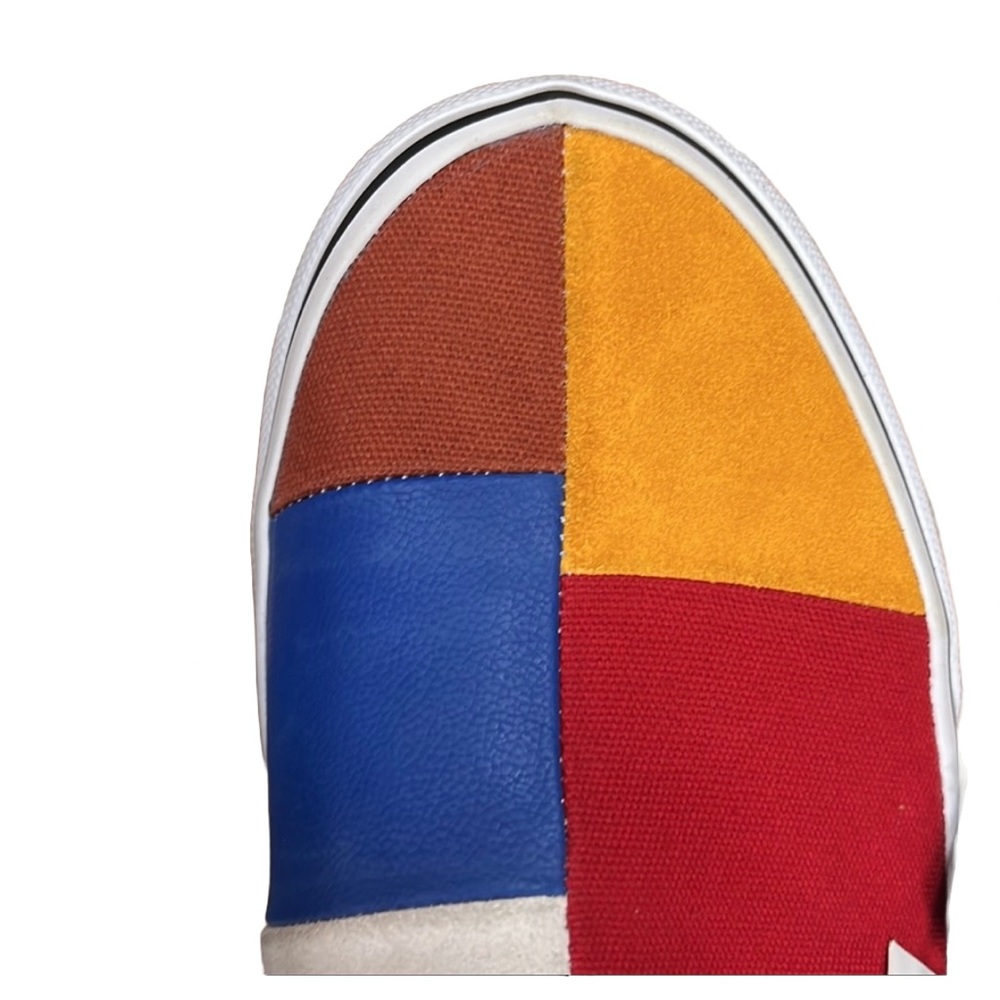 SOLD~VANS Unisex Leather & Suede Patchwork Slip On - Picture 14 of 15